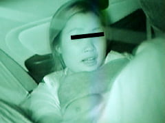 【ナイトカメラ盗撮】暗闇の車中！淫靡に交わる素人カップルのカーセックスをこっそり撮影！